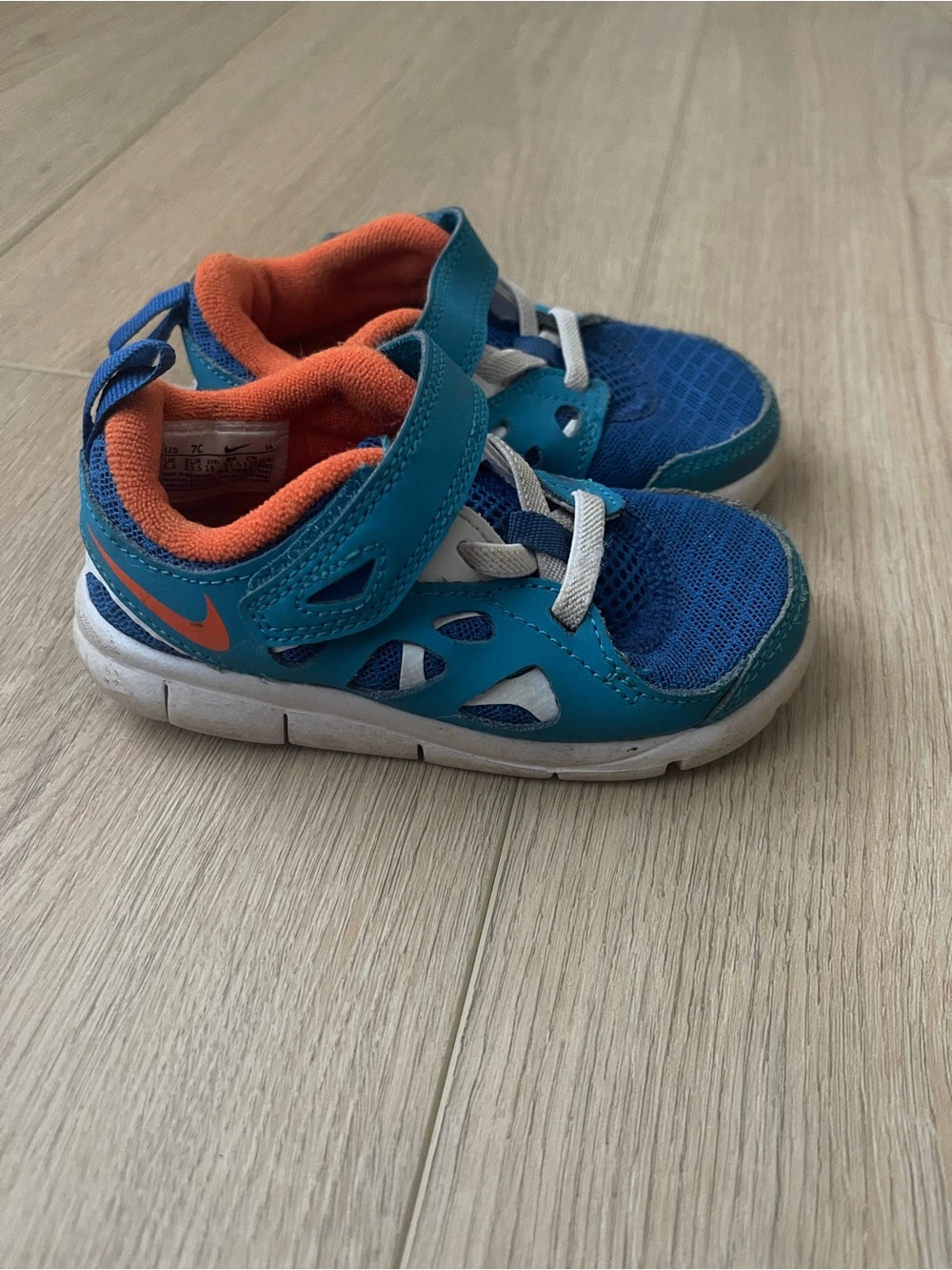 Nike Kids Blue & Orange Sneakers